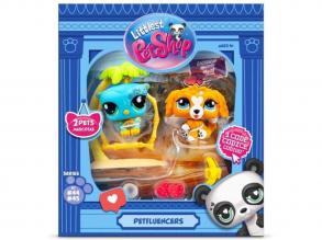 Littlest Pet Shop: Petfluencers trópusi madár és kutyus 2db-os figura szett - Édes naplemente 2.széria
