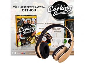 Cooking Simulator PC játékszoftver + Stansson BHC203GB arany / fekete BT fejhallgató csomag