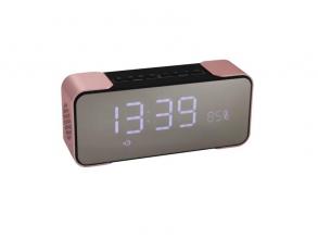 Stansson BSP343P rózsaszín Bluetooth hordozható órás rádió