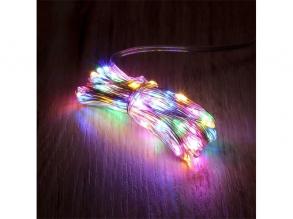 8 programos 10m/távirányítós/több színű/100db LED-es/USB-s fénydekoráció