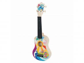 Goki fa ukulele virágos, 53,2 x 17 x 6,4 cm