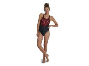 Digital Placement Medalist Speedo női narancs/fekete színű úszódressz