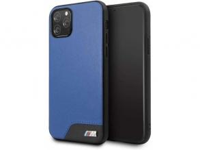 BMW iPhone 11 Pro sima kék kemény műbőrtok