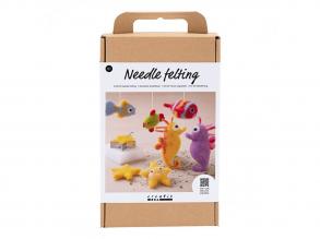 Tűvel nemezelt tengeri állat hobby készlet