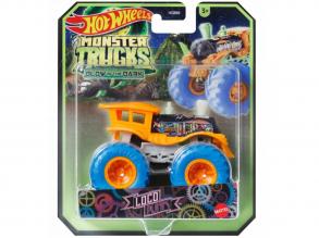 Hot Wheels: Monster Trucks Loco Punk sötétben világító járgány - Mattel
