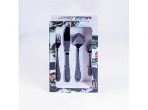TOO KT-479 B Honey fekete 16 db-os evőeszköz készlet