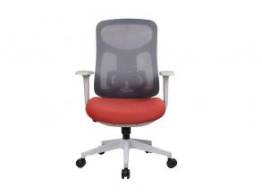 IRISOffice Avalon narancs/szürke ergonómikus, szövet-hálós irodai forgószék háttámasszal