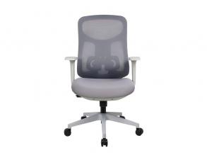 IRISOffice Avalon szürke/fekete ergonómikus, szövet-hálós irodai forgószék háttámasszal