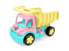 Gigant óriás dömper 150kg teherbírással pink-sárga színben- Wader