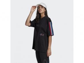 Oversized Tee Adidas női fekete színű originals póló