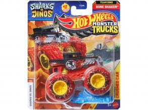 Hot Wheels Monster Trucks: Bone Shaker fekete kisautó 1/64  Mattel