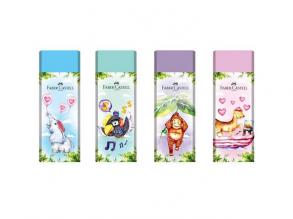 Faber-Castell: Vidám dzsungel PVC menetes radír négyféle változatban