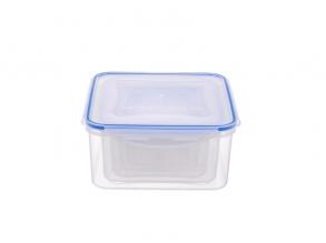 TOO KT-141 5 db-os négyzet ételtároló doboz szett 400ml+700ml+1.200ml+2.000ml+3.000ml