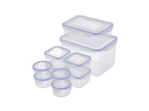 TOO KT-143 10 db-os ételtároló doboz szett, 2x180ml+2x400ml+2x500ml+3x1.200ml+2.000ml