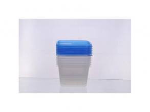 TOO KT-152 6 db-os négyzetes 1.000ml-es ételtároló doboz szett