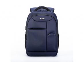 TOO 15,6" lopásbiztos/USB portos kék hátizsák