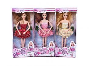 Children's Day 29cm-es divatbaba tüllszoknyás ruhában többféle változatban 1db