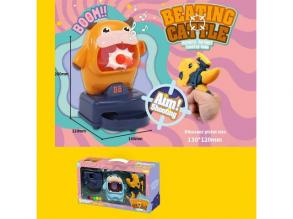 Dínós pisztoly, tehenes céltáblával játékszett