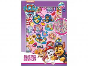 Mancs őrjárat csillogó matrica könyv