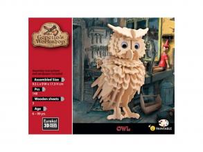 Gepetto műhelye 3D faépítő készlet  bagoly
