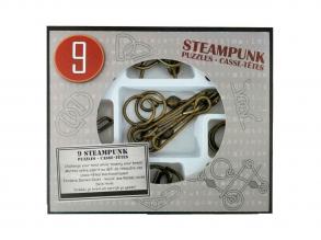 Steampunk ördöglakat - 9 db-os, szürke
