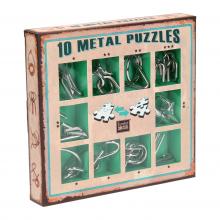 Fém puzzle zöld színben