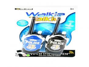 Rendőrségi walkie-talkie szett kék-fekete színben