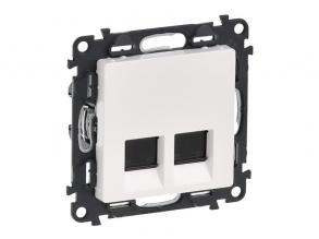 Legrand 753141-60 Valena Life fehér 2xRJ45 Cat. 5E UTP csatlakozóaljzat
