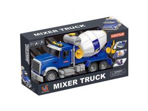 ToyStar mixer teherautó kék színben fény és hang effektekkel 41cm