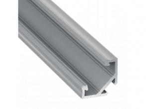Alumínium sarok profil LED szalaghoz , 1 méter/db , ezüst eloxált , CORNER ELOX