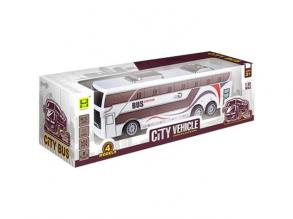 RC Távirányítós Travel Bus Station Busz fénnyel 27MHz 1/32