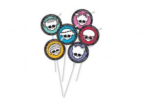 Monster High - szívószál - 6 db