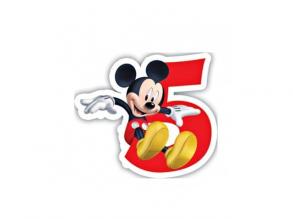 Disney Mickey Egér és barátai számgyertya 5-ös