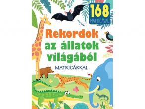 Rekordok az állatok világából ismeretterjesztő könyv matricákkal