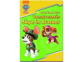 Mancs Őrjárat: Vonalvezetés - Skye és Tracker foglalkoztató füzet