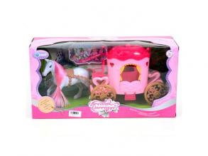 Pink lovashintó szett lóval