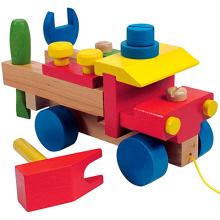 Szerelheto teherautó fajáték 17 elemmel