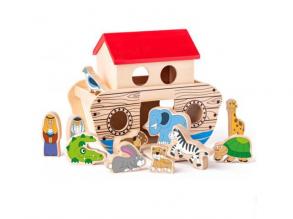 Noé bárkája 13db-os fa játék - Woodyland