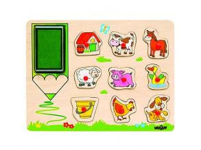 Farm állatos fa nyomdaszett
