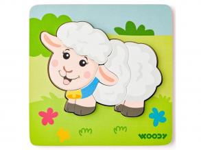 Fa bárányos 5db-os baba puzzle - Woodyland
