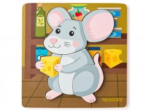 Fa egeres 5db-os baba puzzle - Woodyland