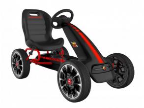 HECHT ABARTH-BLACK GOKART FEKETE, 3-6 ÉVES KORIG