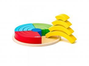 Szivárvány egyensúlyozó fa játék - Woodyland