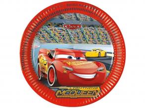 Disney Verdák 3 papírtányér 8db-os szett 23cm