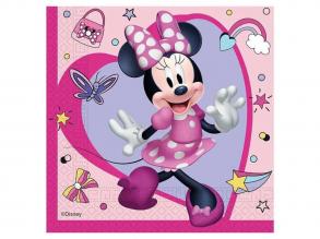 Minnie egér mintás rózsaszín 2 rétegű papírszalvéta 20db-os csomag
