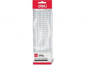 Deli 10mm 22db-os fehér műanyag spirál