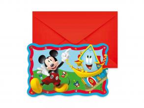 Disney Mickey egeres party meghívó 6db-os szett