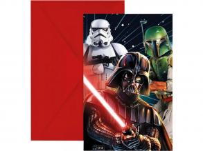 Star Wars party meghívó 6db-os szett