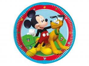 Disney Mickey egér 8db-os papírtányér szett 20cm-es
