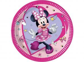Disney Minnie egér 8db-os papírtányér szett 20cm-es